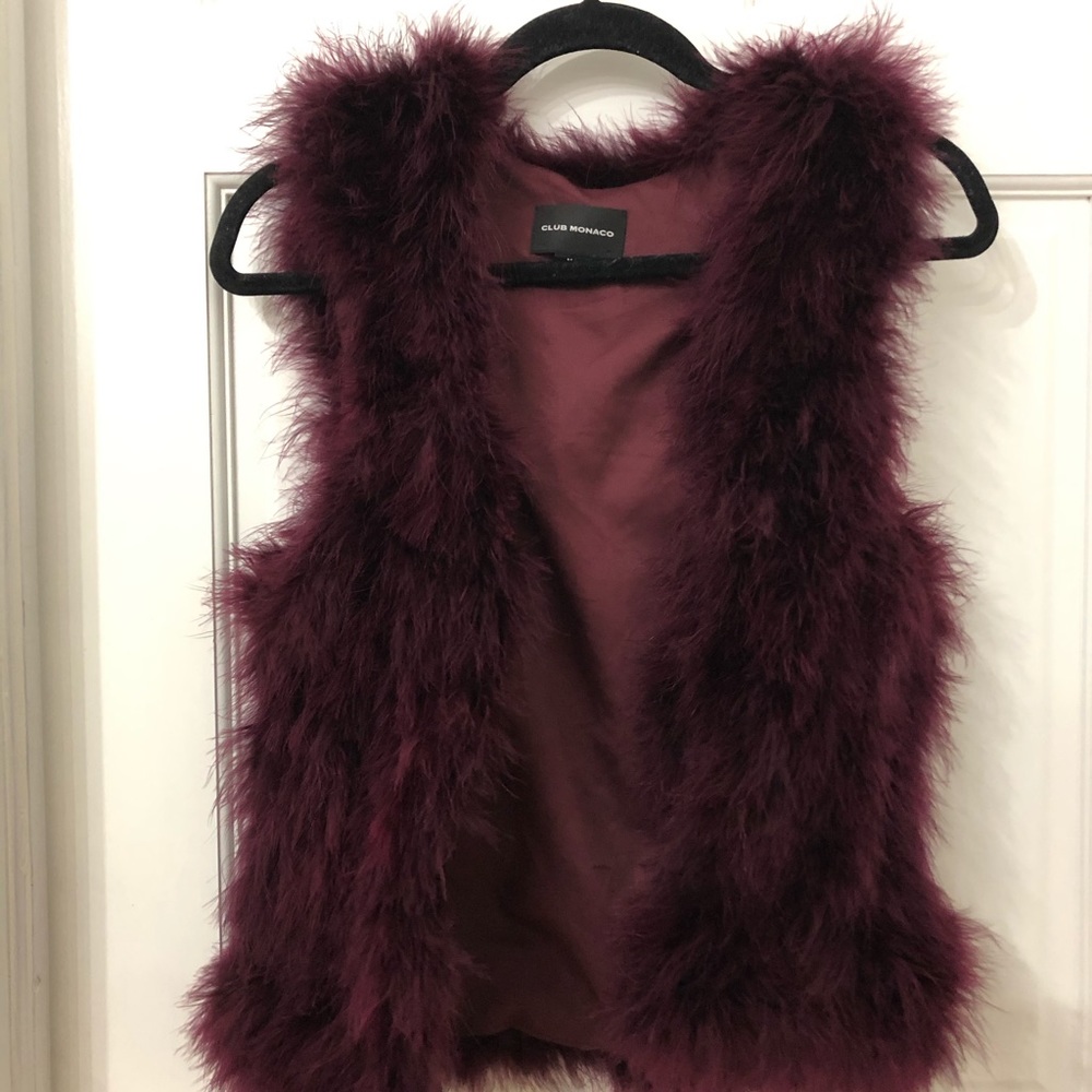 Club Monaco fur vest